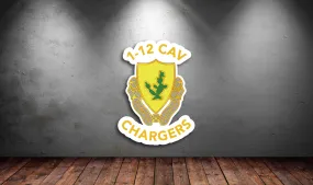 1-12 CAV Chargers Sticker