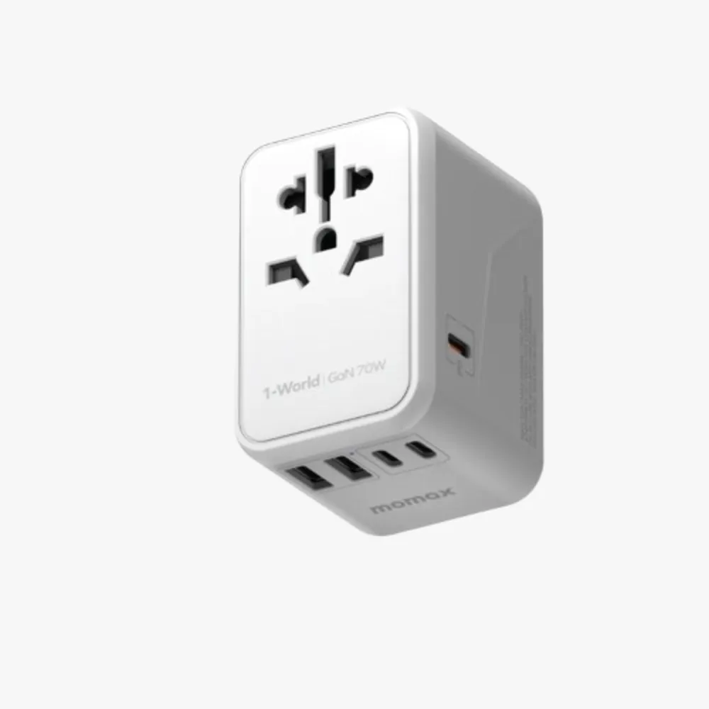 1-World GaN AC Travel Adapter 70W