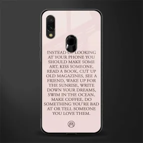 11 Things To Do Phone Case for Redmi Note 7 Pro | Glass Case