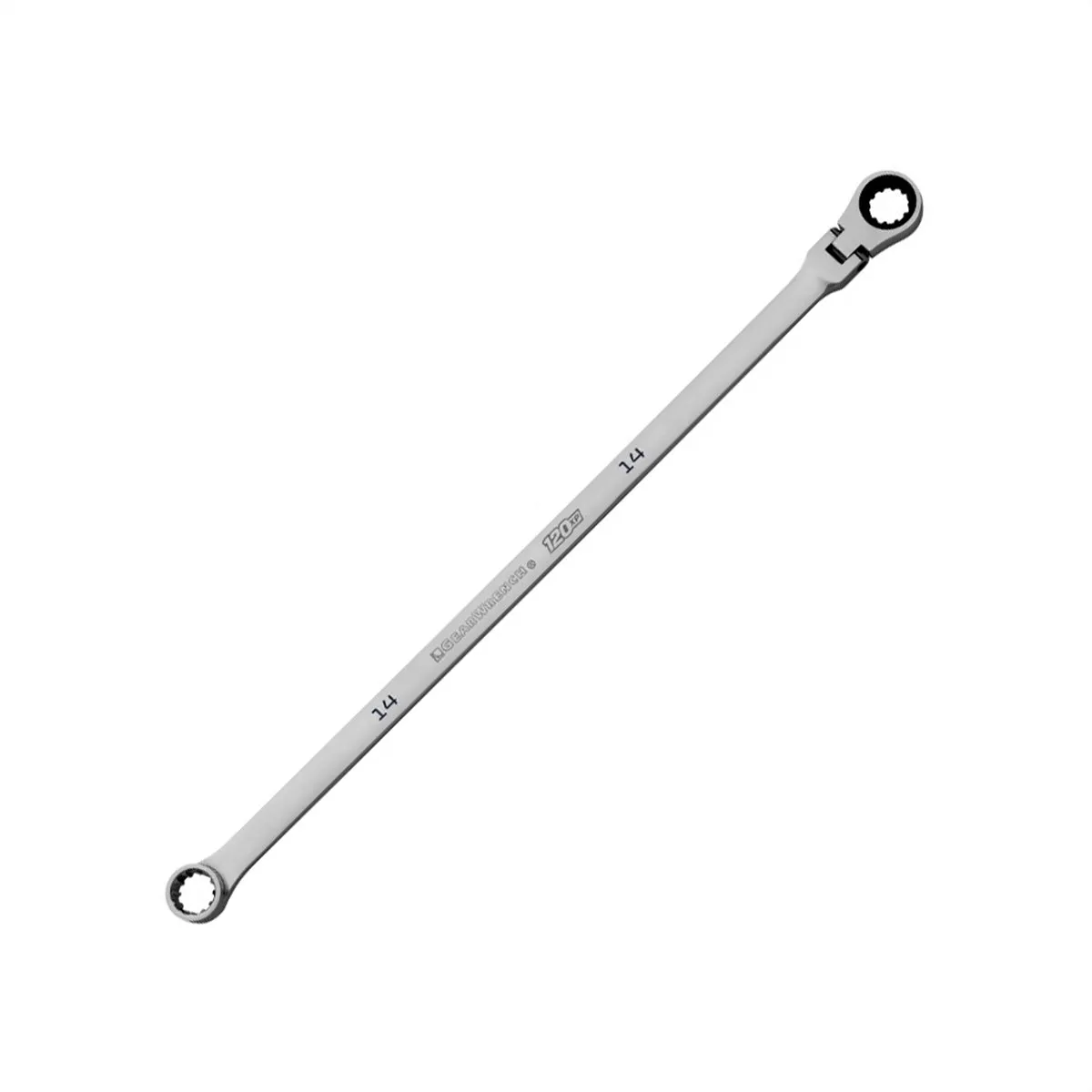 14mm 120XP Universal Spline XL Flex GearBox Ratcheting Wrench