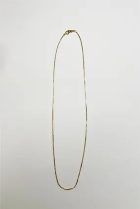 18K Gold Plated Box Chain Necklace