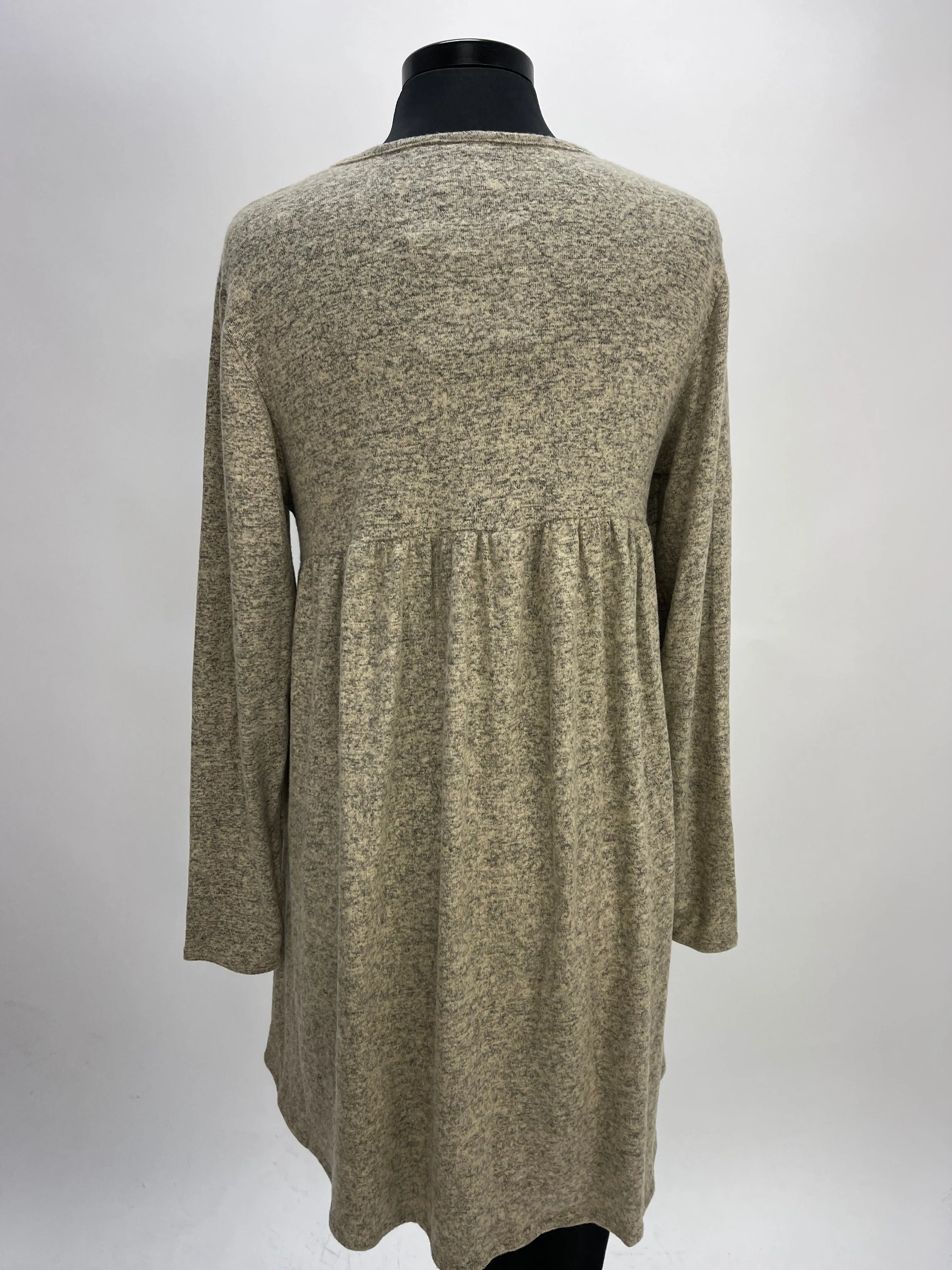 2AM Long Sleeves Tunic - Oatmeal Hacci