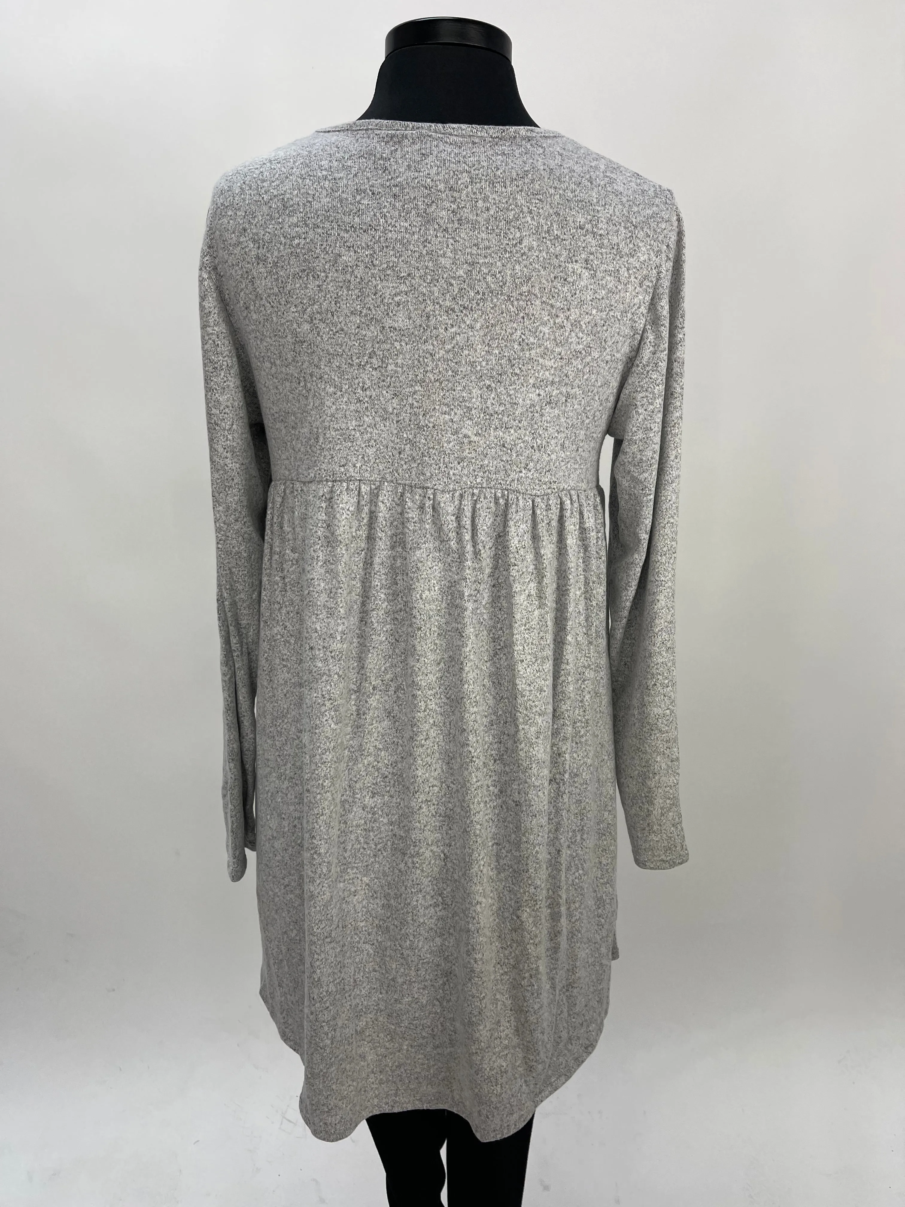 2AM Long Sleeves Tunic - Salt Hacci