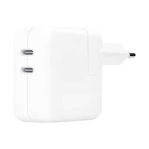 35W Dual USB-C Port Compact Power Adapter (2-Pin)