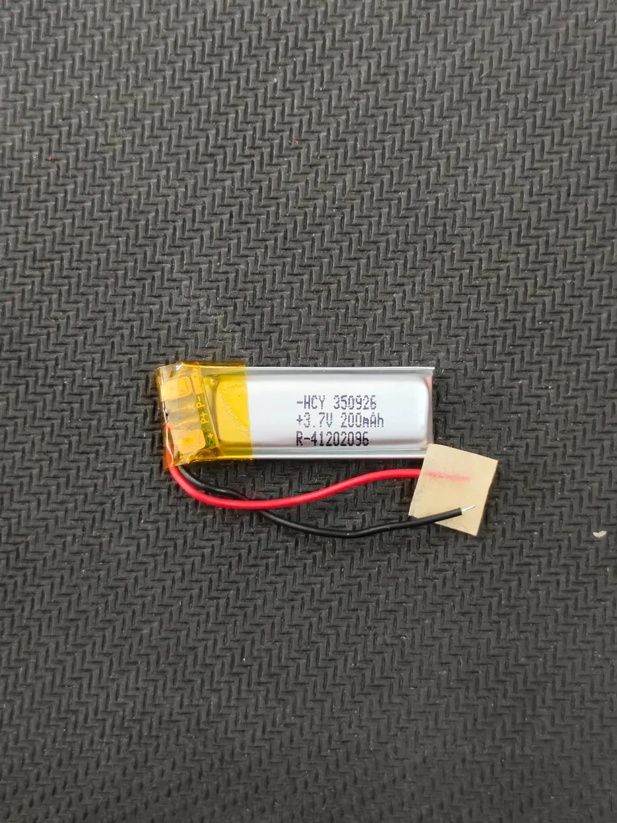 3.7V 200mAH 350926P Lithium Polymer Battery 3.5x9x26mm ET7634