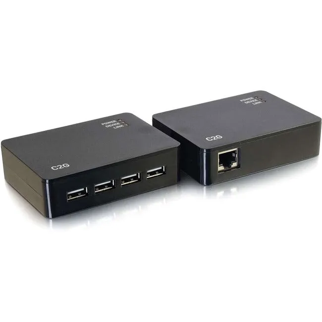 4-Port Usb 2.0 Over Cat5/Cat6 Extender - Up To 150Ft