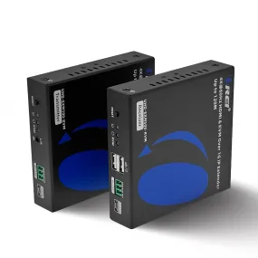 4K Over IP KVM Extender Up To 500 Feet- With RS-232 (UHD-EXM500-KVM)