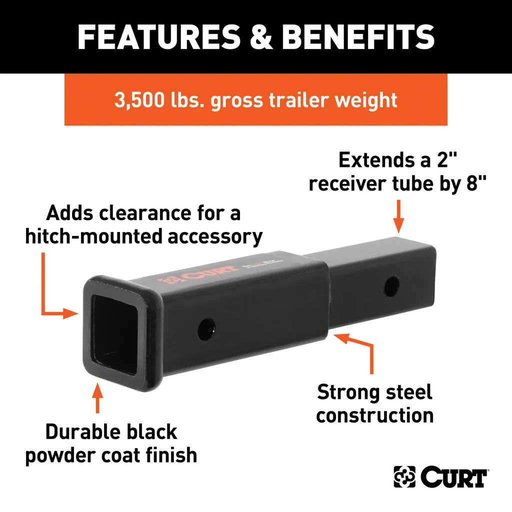 8 Inch Receiver Tube Extender