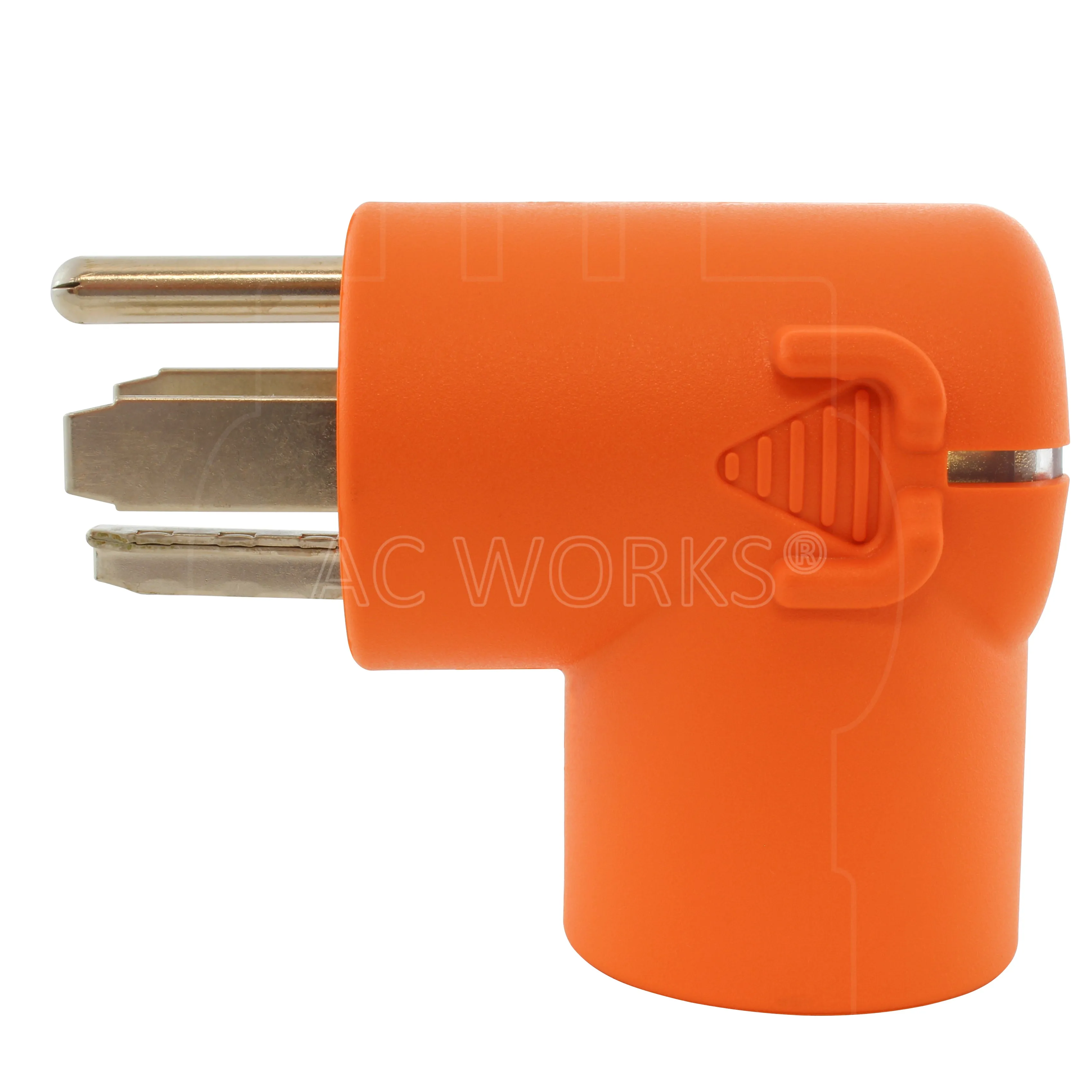 AC WORKS® [AD1430620] NEMA 14-30P 30A 4-Prong Dryer Plug to NEMA 6-20R 15/20A 250V T-Blade Connector