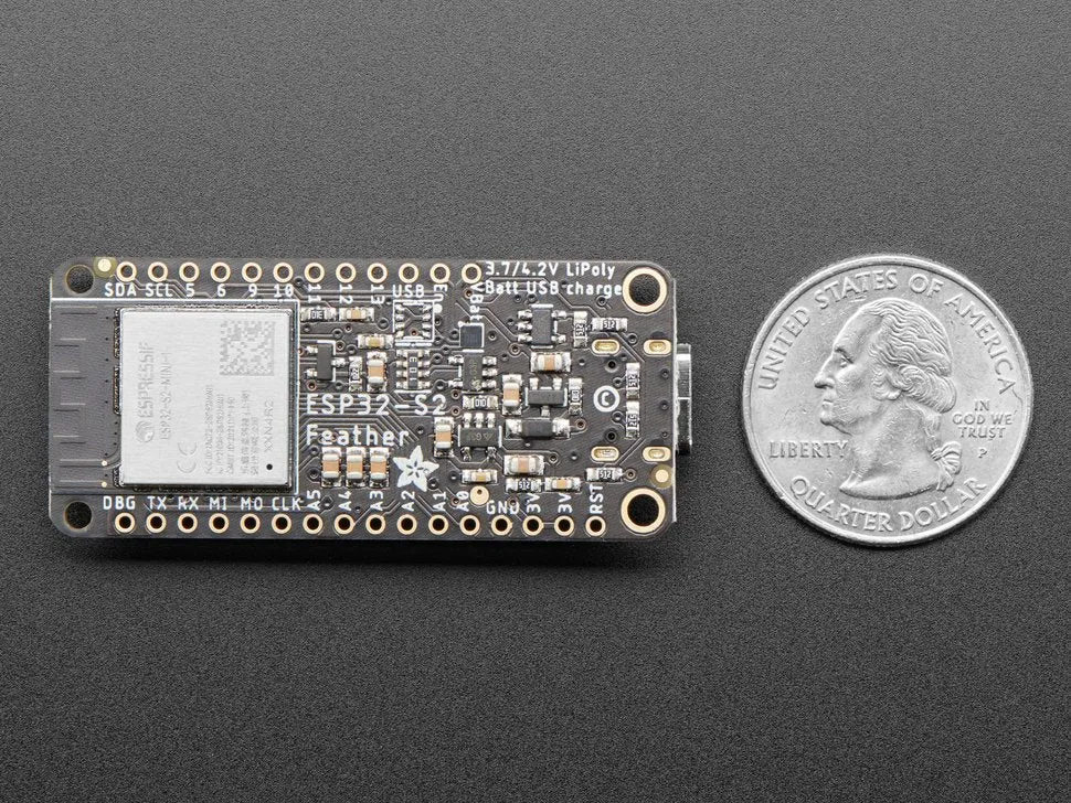 Adafruit ESP32-S2 TFT Feather - 4MB Flash, 2MB PSRAM, STEMMA QT