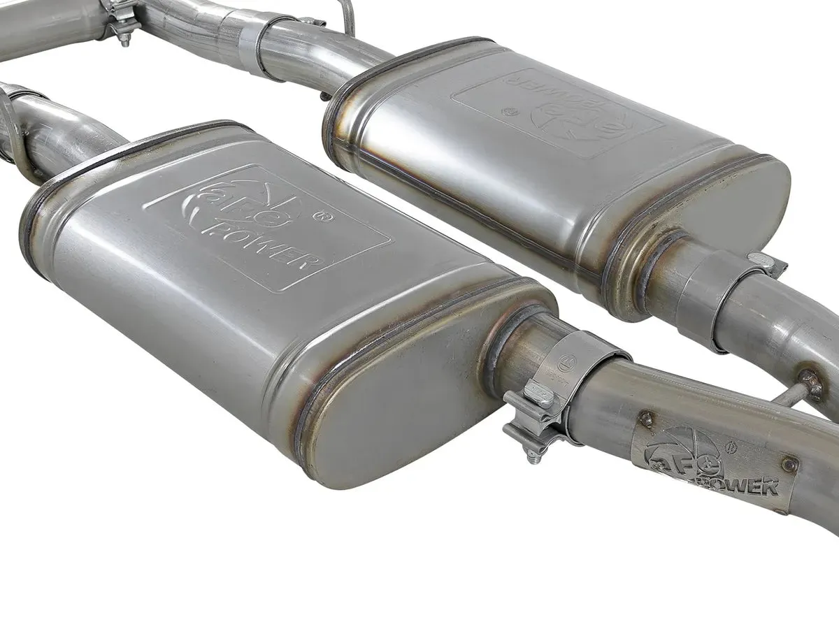 AFE MACH Force-Xp Cat-Back Exhaust System (Reuses OEM Tips): Chrysler 300 / Dodge Charger 3.6L V6 2015 - 2024