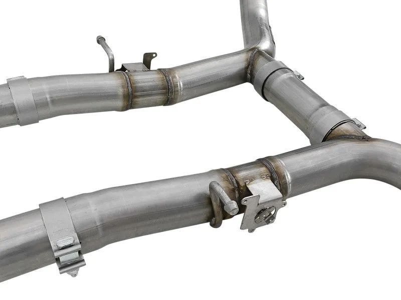 AFE MACH Force-Xp Cat-Back Exhaust System (w/NO Muffler): Dodge Challenger 6.4L 392 & 6.2L Hellcat 2015 - 2023