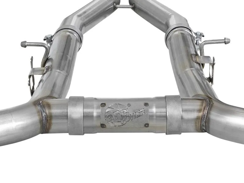 AFE MACH Force-Xp Cat-Back Exhaust System (w/NO Muffler): Dodge Challenger 6.4L 392 & 6.2L Hellcat 2015 - 2023