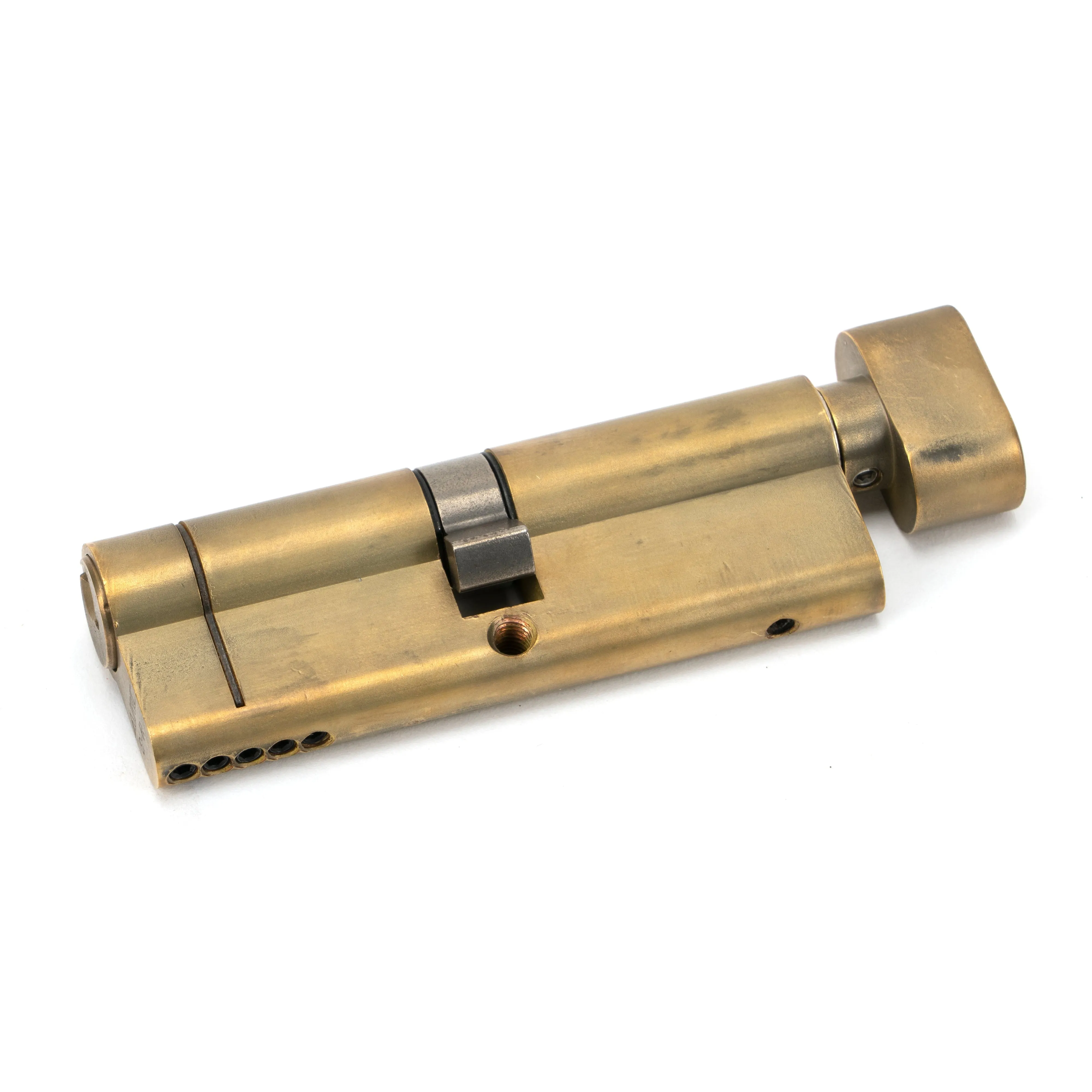 Aged Brass 45/45 5pin Euro Cylinder/Thumbturn | From The Anvil