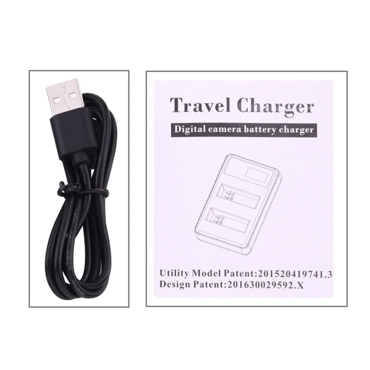 AHDBT-501 LCD Screen Dual Batteries Charger for GoPro HERO5 with Displays Charging Capacity