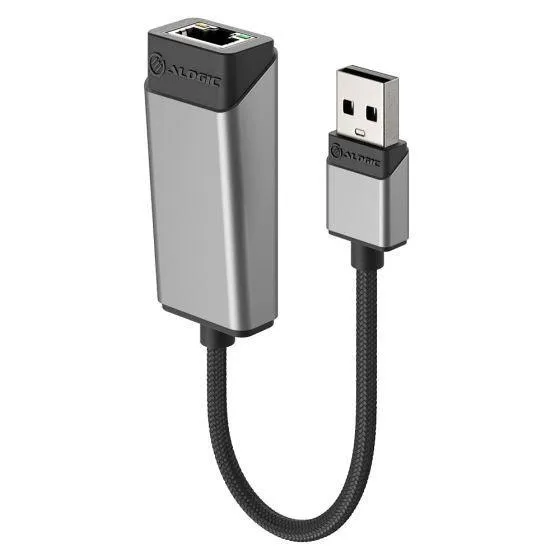 ALOGIC Ultra USB-A (Male) to RJ45 Gigabit Ethernet (Female) Adapter (ULAGE-SGR)