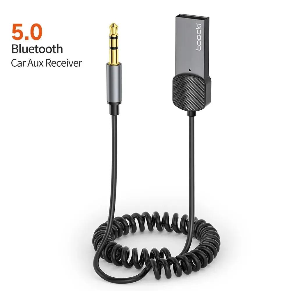 AUX Bluetooth Car Adapter Dongle - USB to 3.5mm Jack Audio Receiver