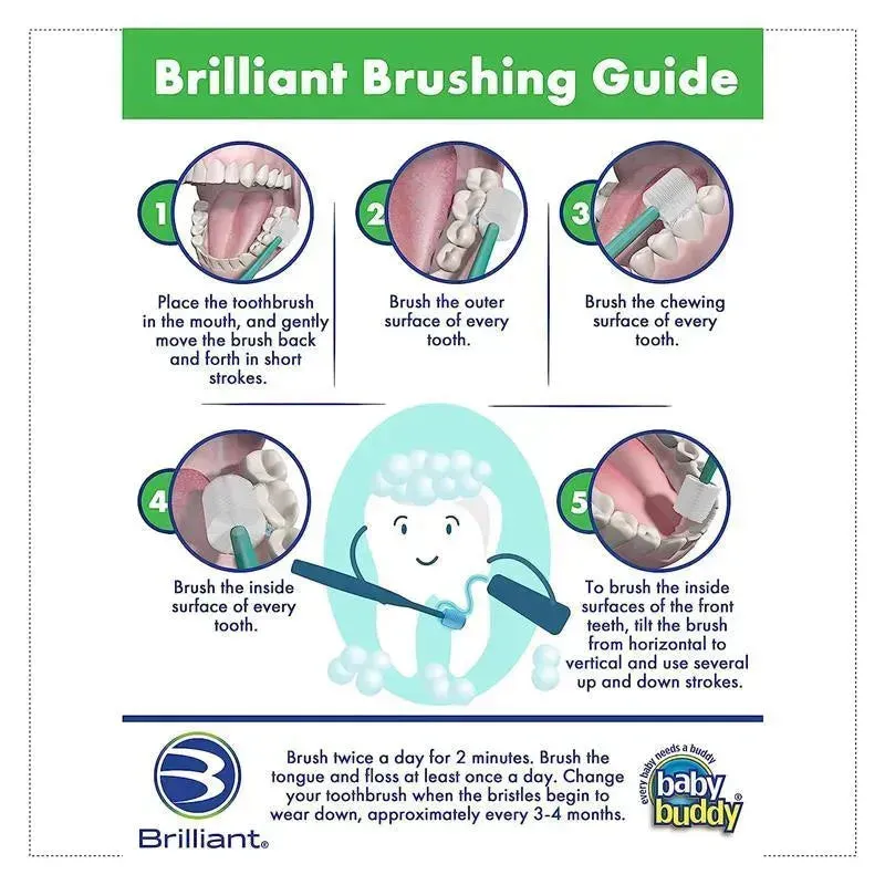 Baby Buddy - Brilliant Baby Toothbrush, Blue