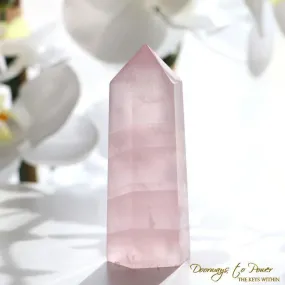 Banded Rose Quartz Generator Crystal Point