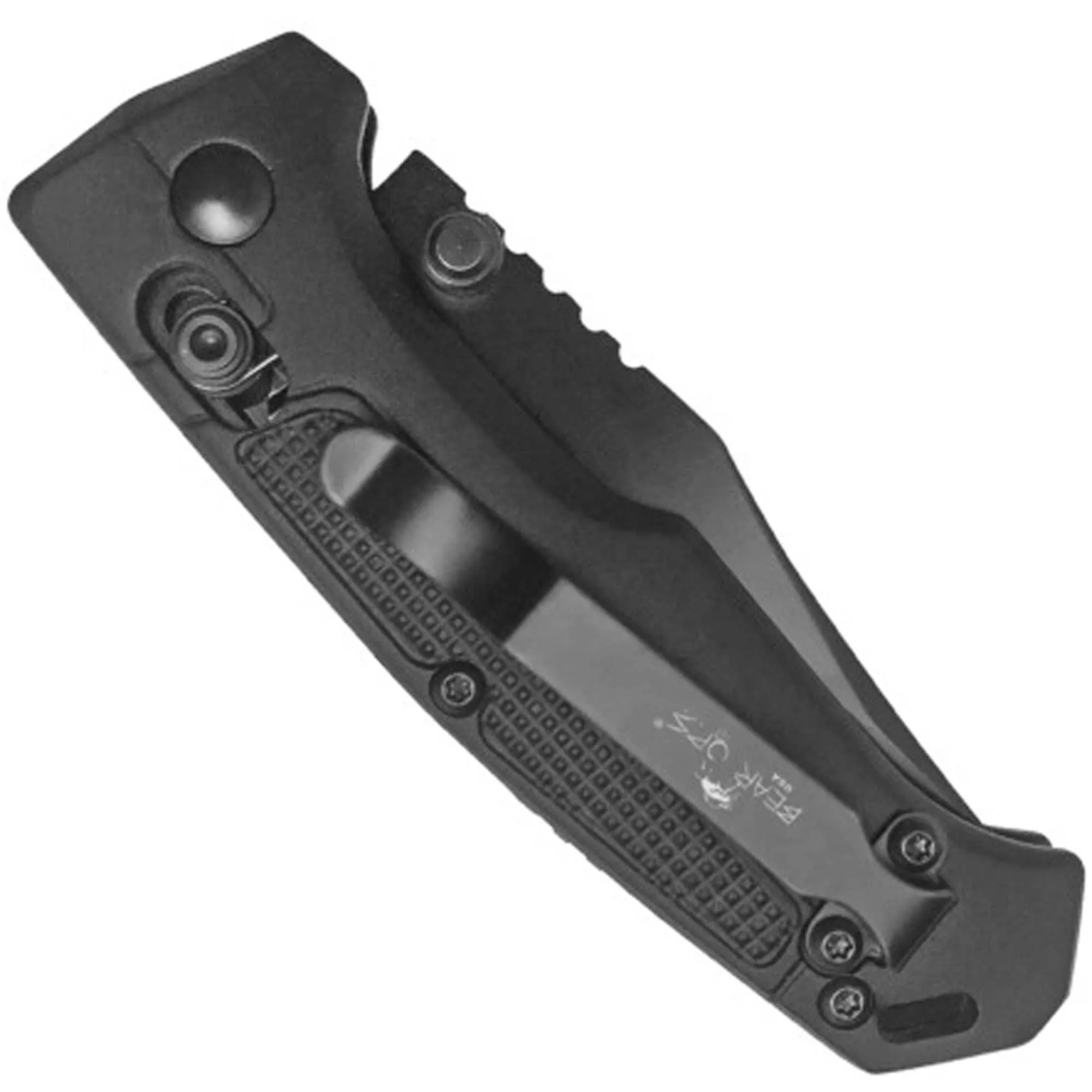 Bear & Son Knife - Lock Modified with Pocket Clip Aluminum Handle | BSMC-500-ALBK-B