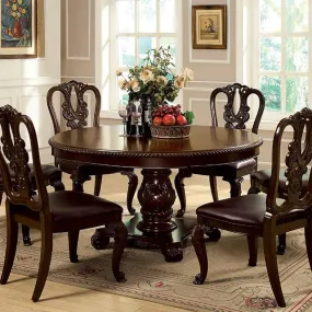 Bellagio Brown Cherry Round Dining Table