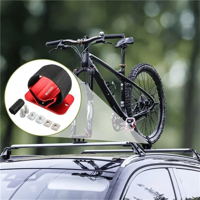 Bike Fork Mount Car Roof Rack Support Quick Release Thru Axle Carrier Road Bicycle Front Fork Block Stand Holder MTB Accessories