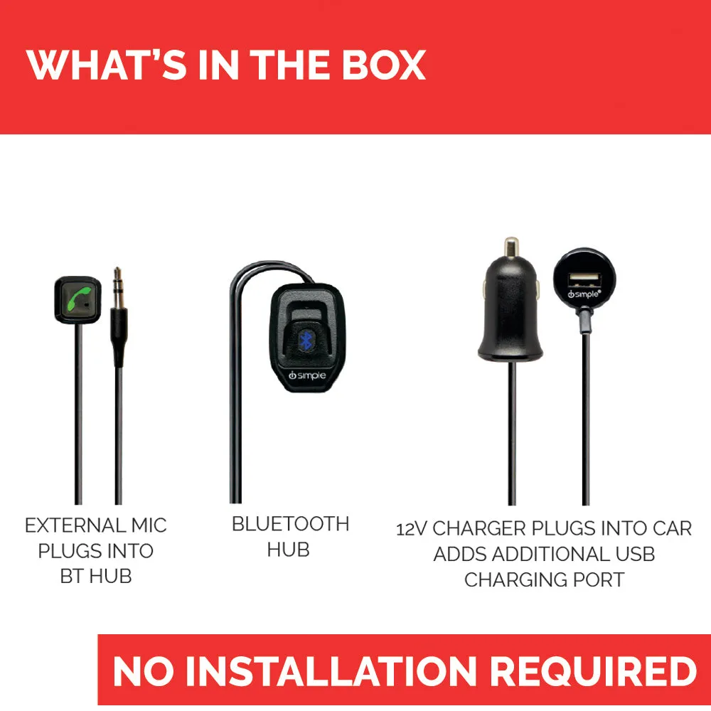 Bluetooth Vehicle Kit for Hands-Free Calling & Music Streaming