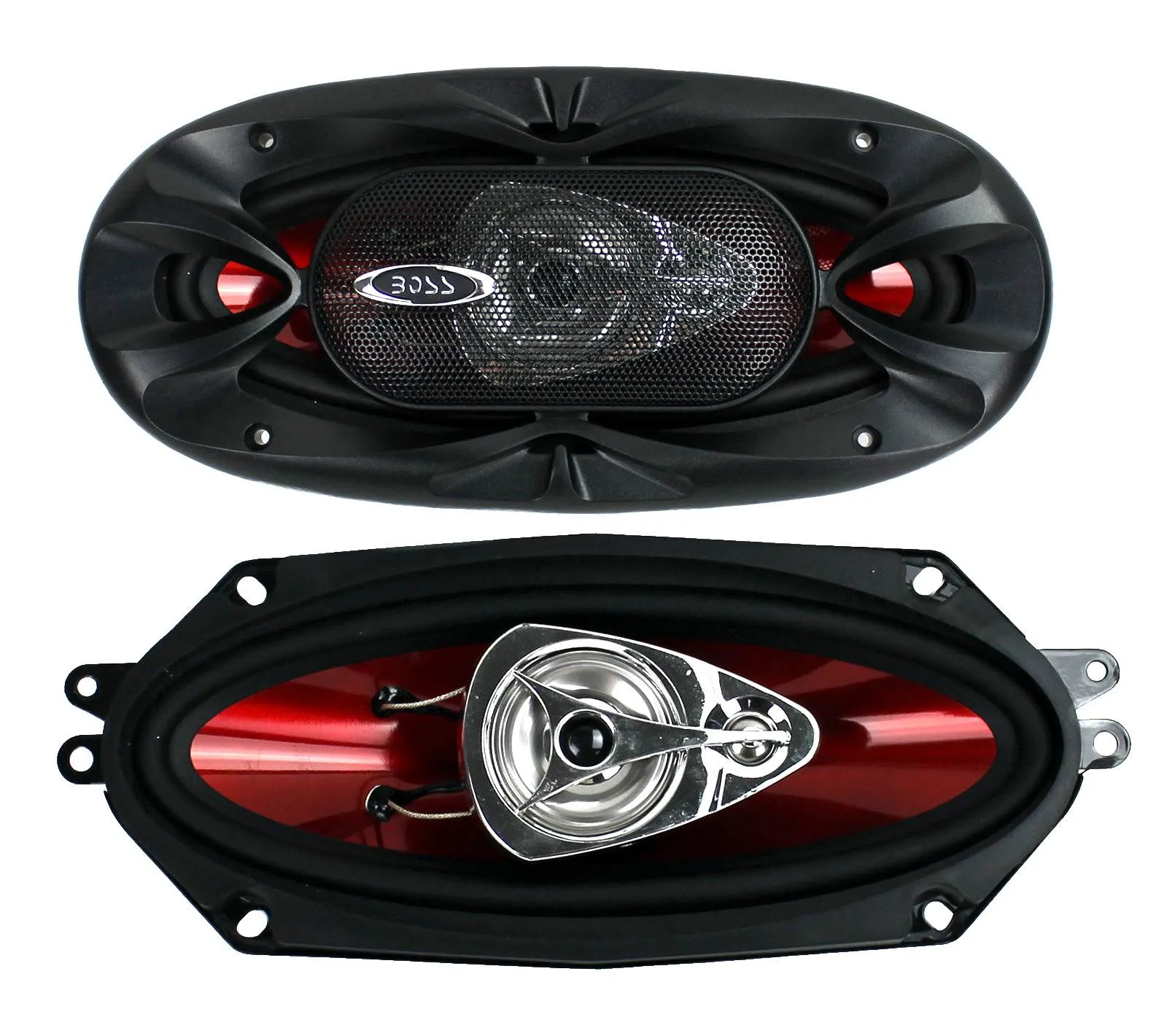 Boss CH4330 4"x10" 3-Way 400W Full-Range Chaos Exxtreme Car Audio Speakers