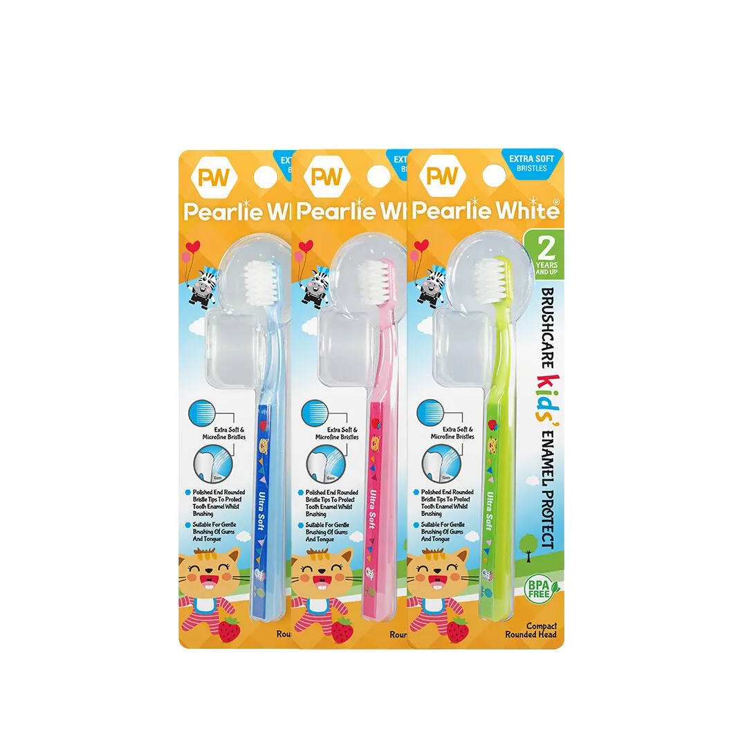 BrushCare Kids Enamel Protect Extra Soft Toothbrush Triple Pack