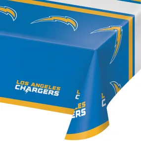 Bulk Los Angeles Chargers Plastic Table Covers (12 per Case)