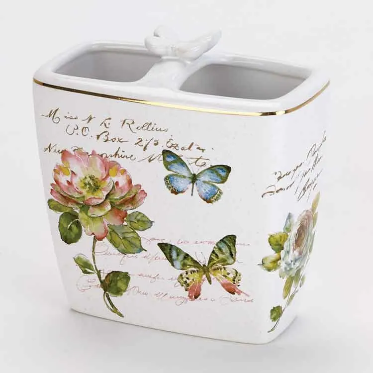 Butterfly Garden Toothbrush Holder