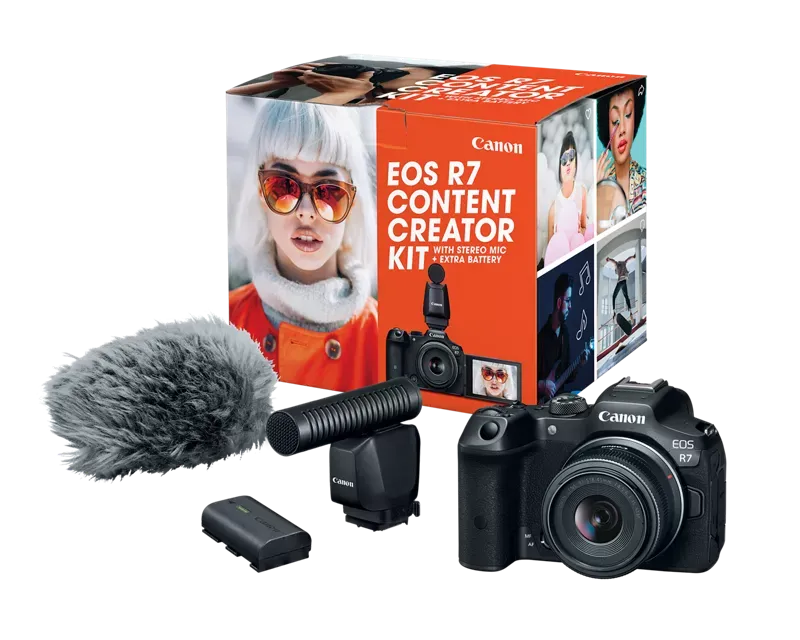 Canon EOS R7 Mirrorless Camera Content Creator Kit