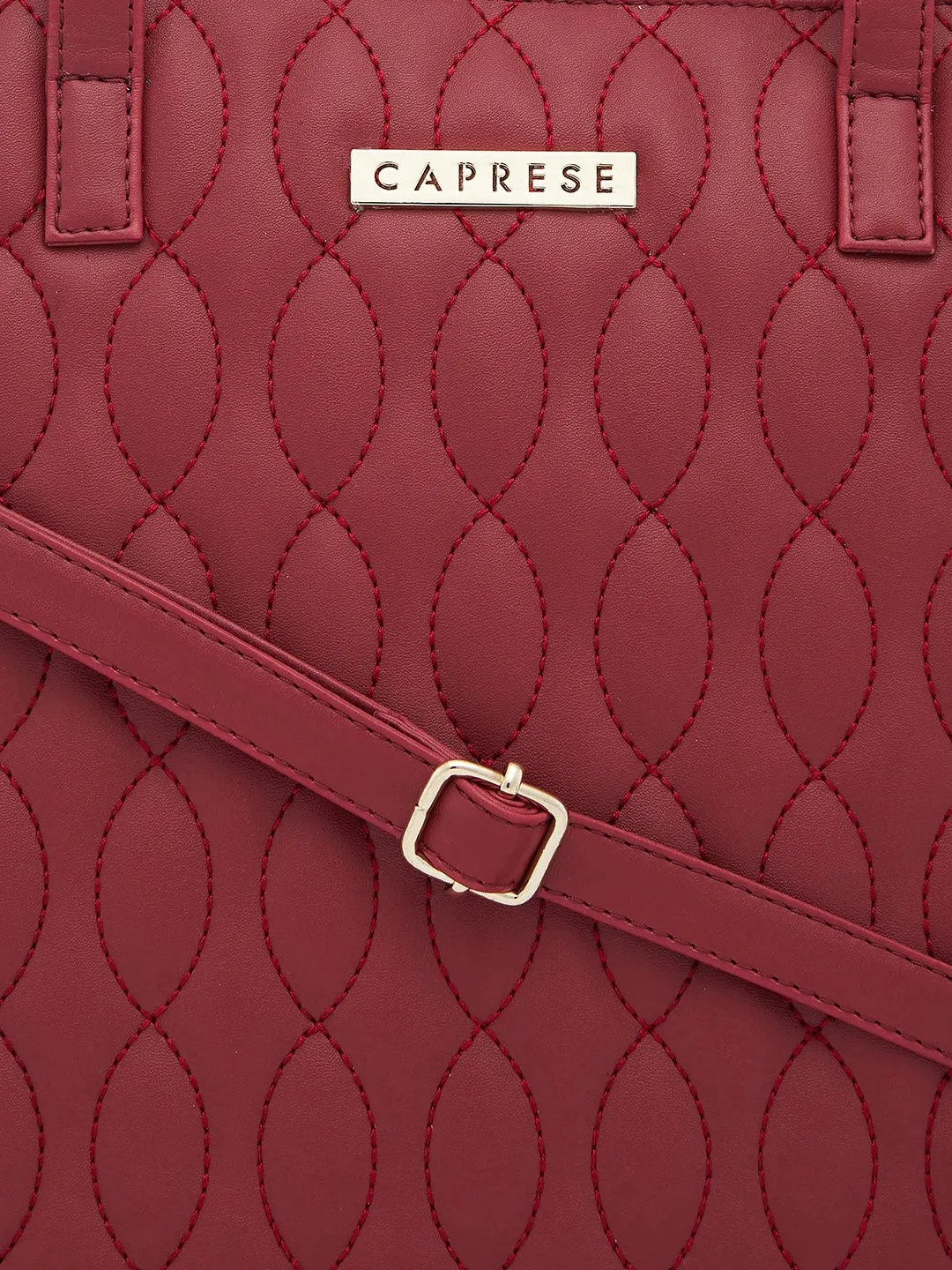 Caprese Mubi Tote Small Maroon