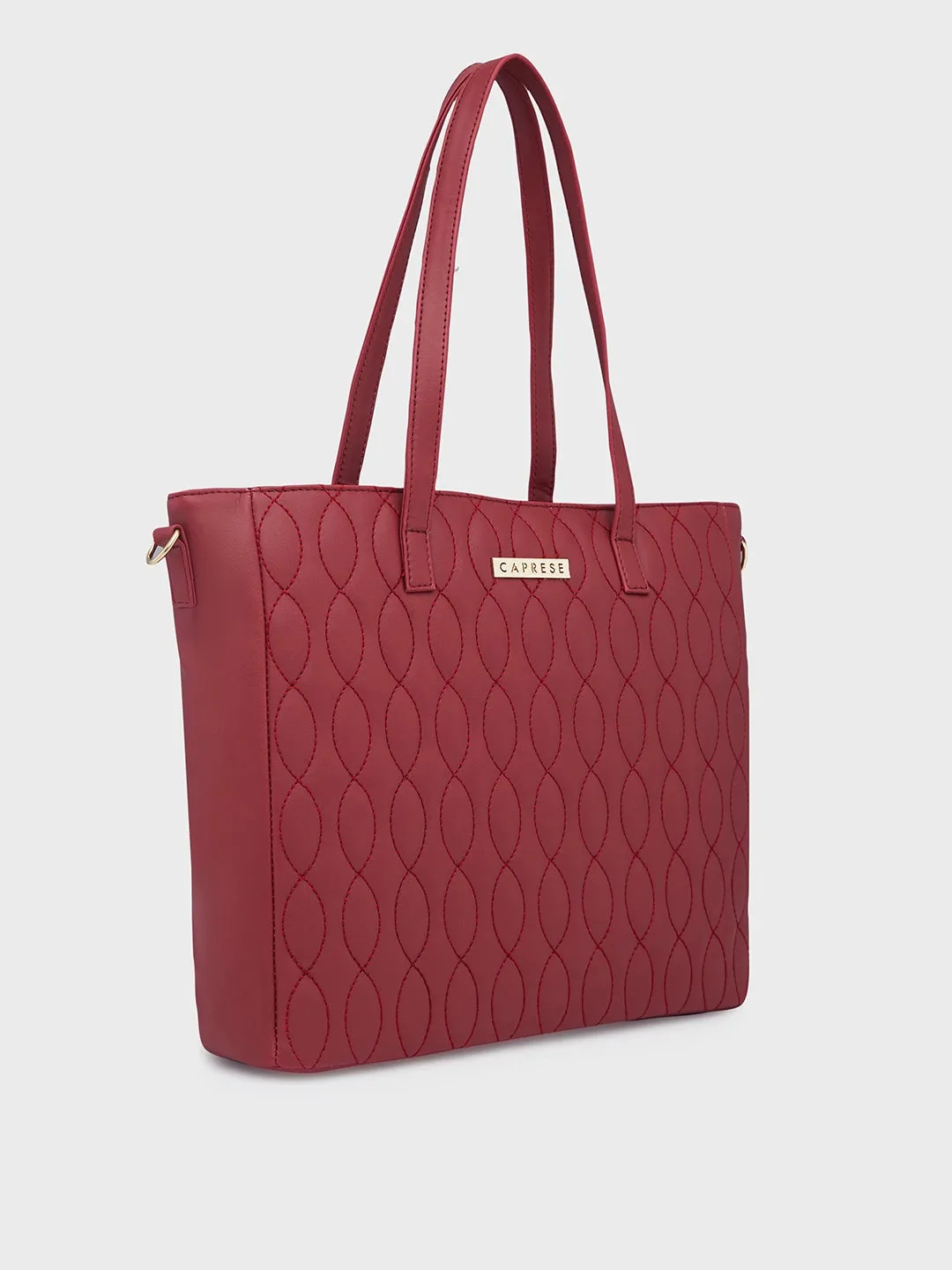 Caprese Mubi Tote Small Maroon