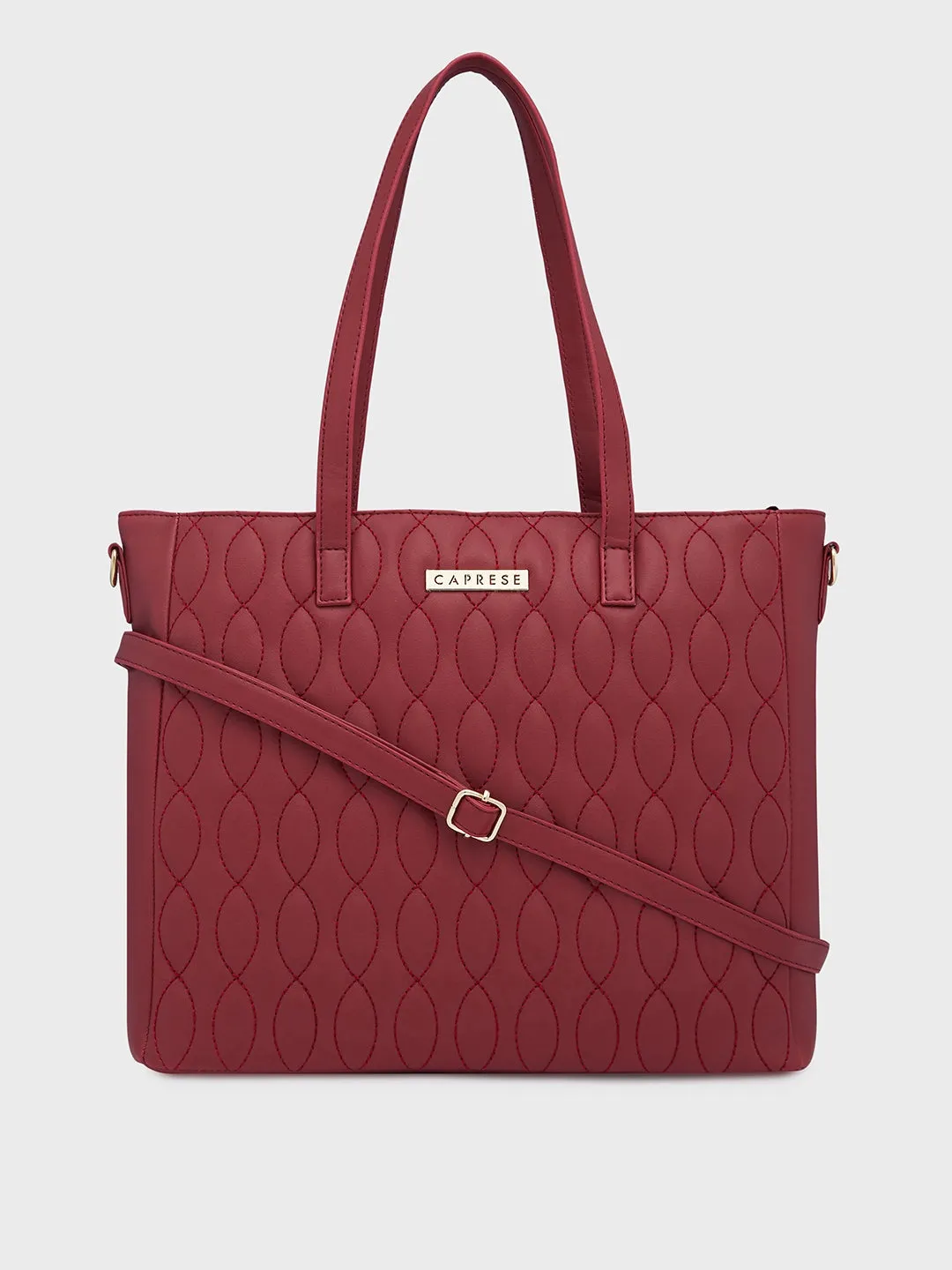 Caprese Mubi Tote Small Maroon