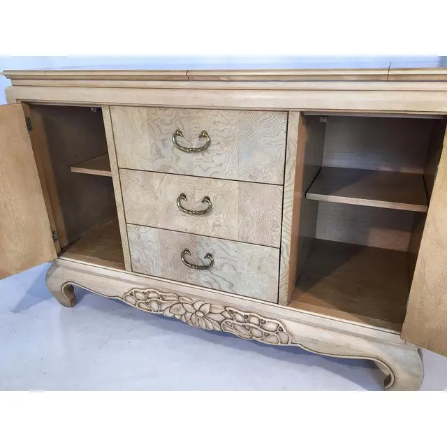 Century Furniture Burl Wood Asian Chinoiserie Server