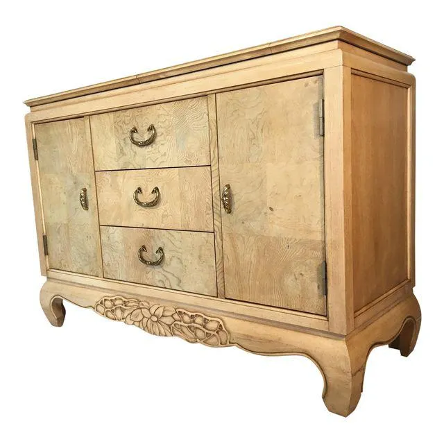 Century Furniture Burl Wood Asian Chinoiserie Server