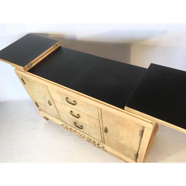 Century Furniture Burl Wood Asian Chinoiserie Server