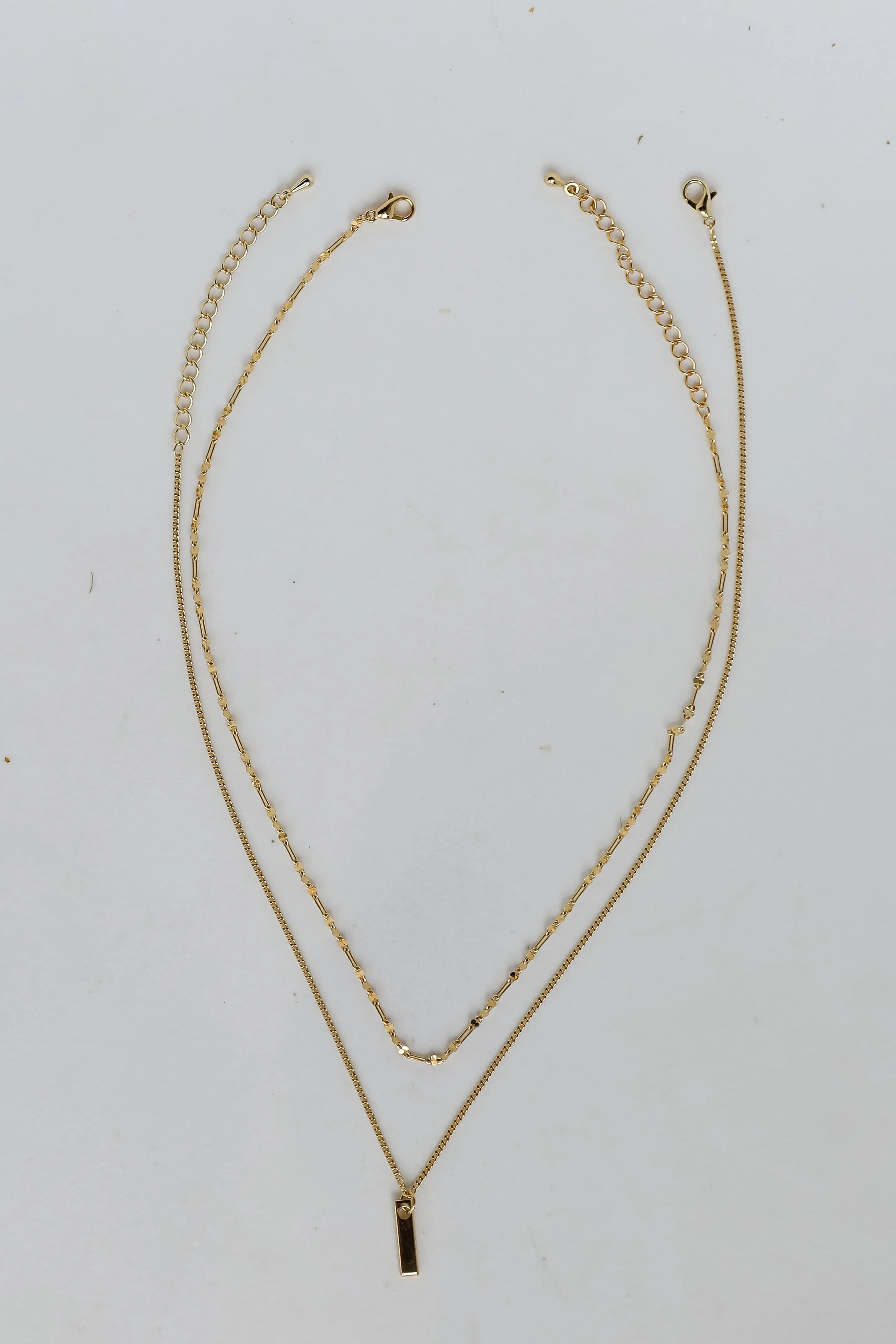 Charlie Gold Layered Chain Necklace