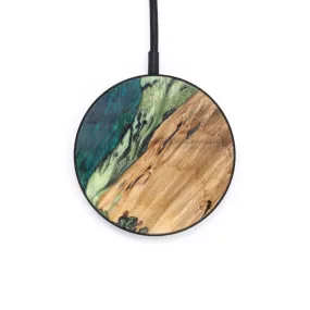 Circle Wood Resin Wireless Charger - Achilles (Green, 624879)