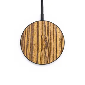 Circle Wood Resin Wireless Charger - Addie (Wood Burl, 682130)