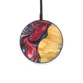 Circle Wood Resin Wireless Charger - Ali (Red, 694224)