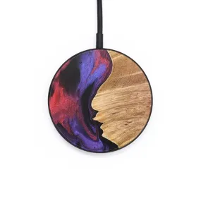 Circle Wood Resin Wireless Charger - Ana (Red, 690814)