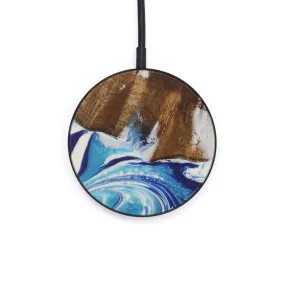 Circle Wood Resin Wireless Charger - Boysie (Light Blue, 589658)