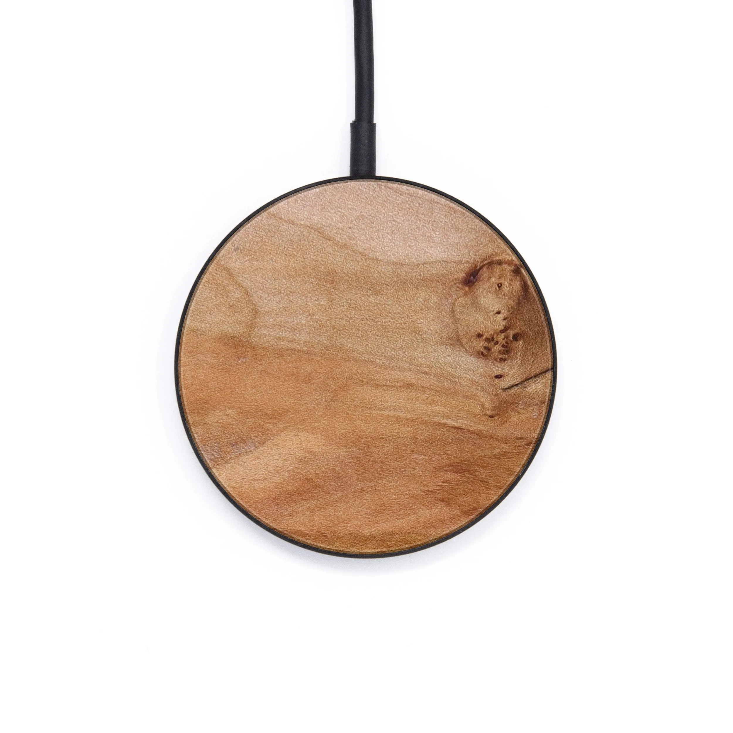 Circle Wood Resin Wireless Charger - Braxton (Maple Burl, 628954)