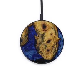 Circle Wood Resin Wireless Charger - Caddie (Dark Blue, 586795)