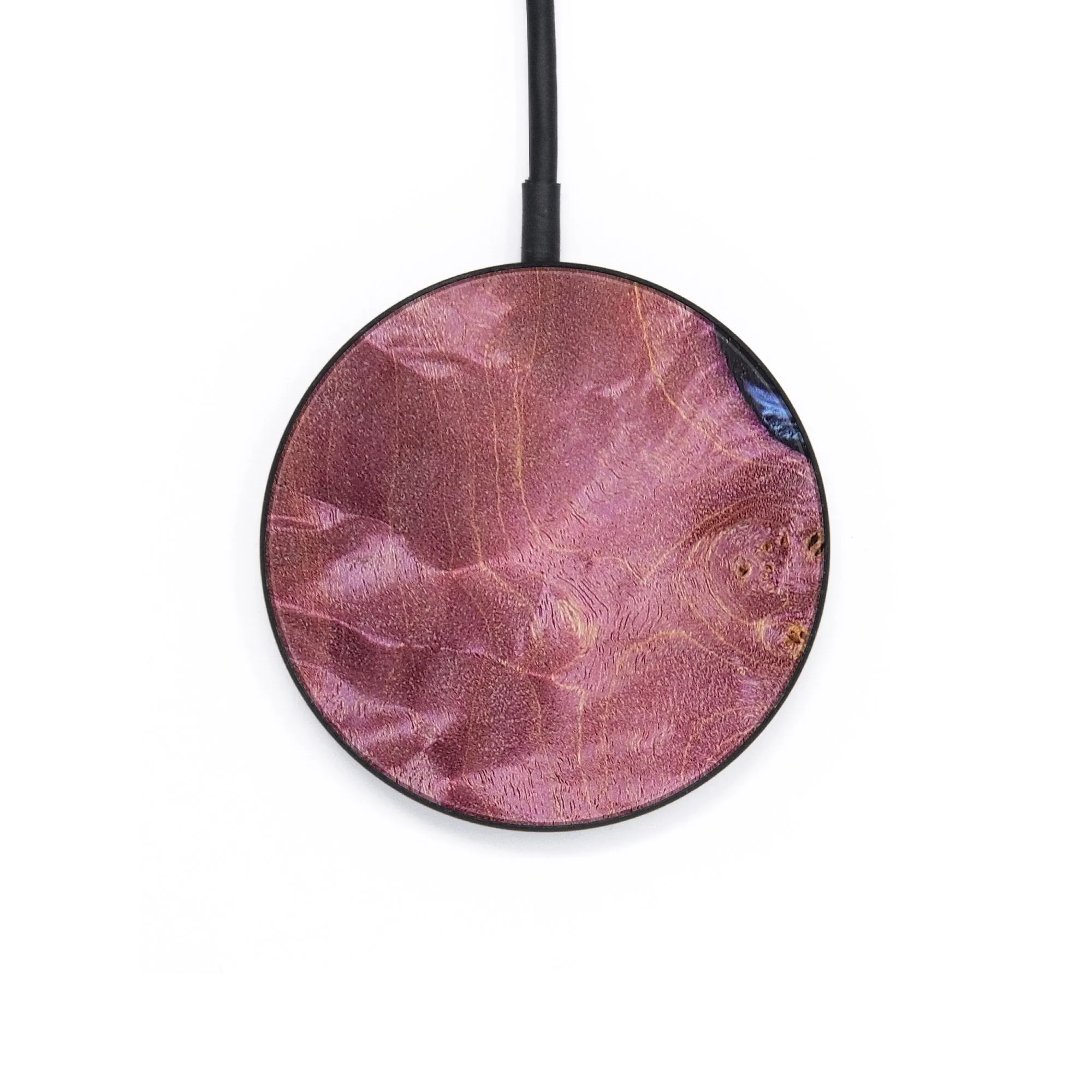 Circle Wood Resin Wireless Charger - Chelsie (Wood Burl, 671726)