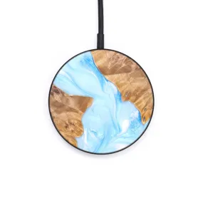 Circle Wood Resin Wireless Charger - Corina (Blue, 624866)