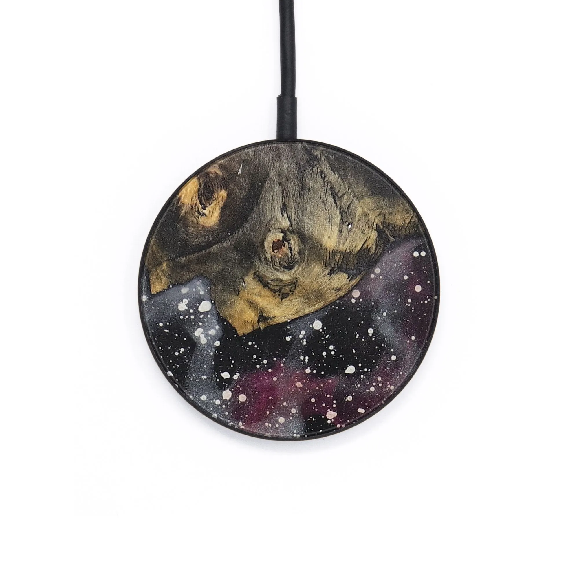 Circle Wood Resin Wireless Charger - Darrell (Cosmos, 711230)