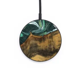 Circle Wood Wireless Charger - Haroon (Green, 735772)